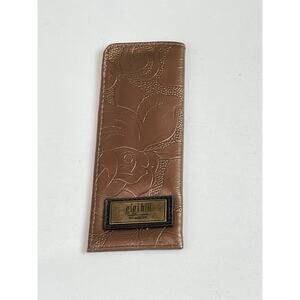 🇺🇦 Gigi Hill Los Angeles Etched Leather Eyeglass Slip Case 🇺🇦
